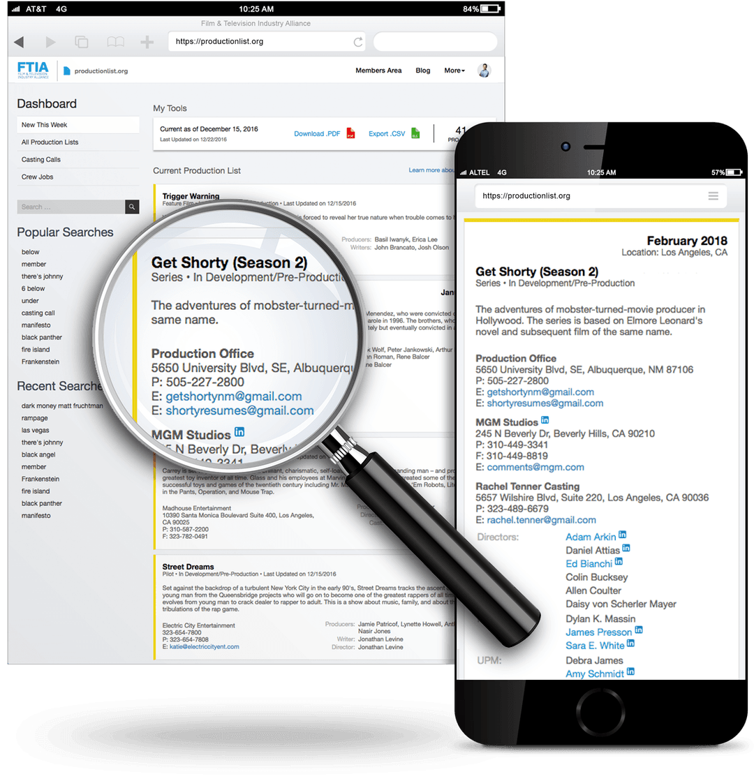 Production List Preview